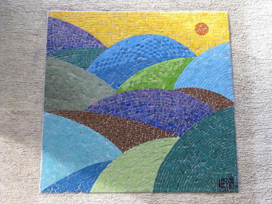 Landschaftsmosaik-Hauszeichen