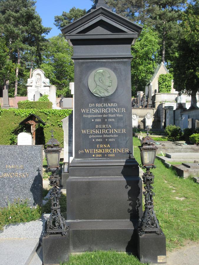 Grab von Richard Weiskirchner, Wiener Bürgermeister 1861-1926