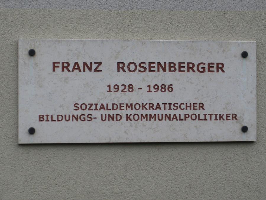 Franz Rosenberger Gedenktafel