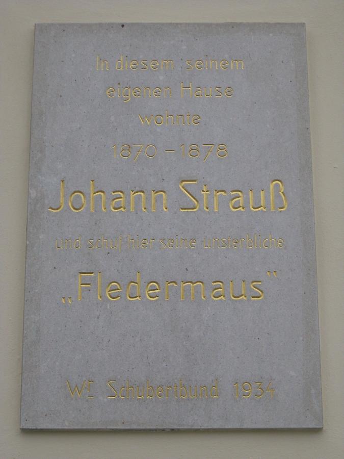 Johann Strauß (Sohn) Gedenktafel