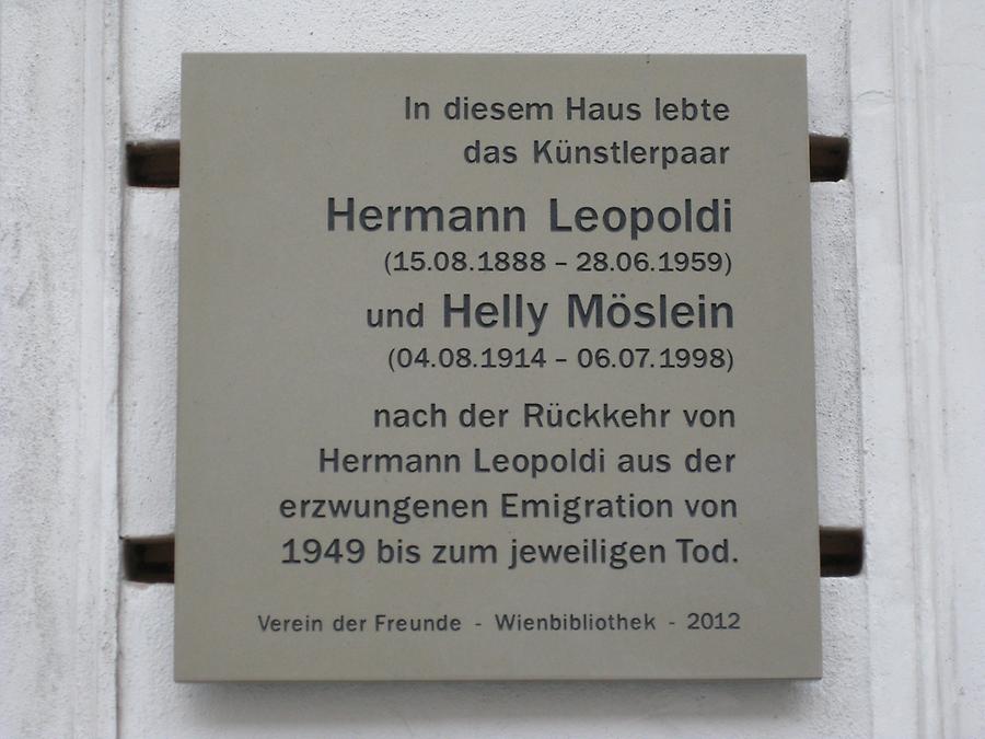 Hermann Leopoldi- und Helly Möslein Gedenktafel