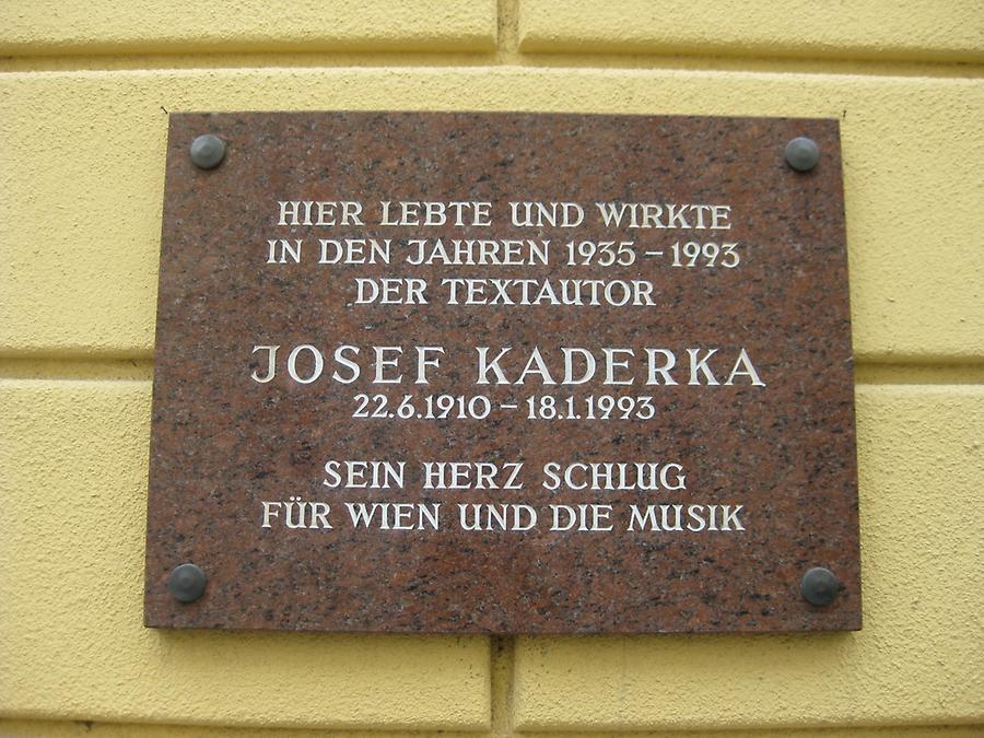 Josef Kaderka Gedenktafel