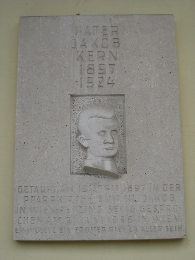 Gedenktafel Pater Jakob Kern