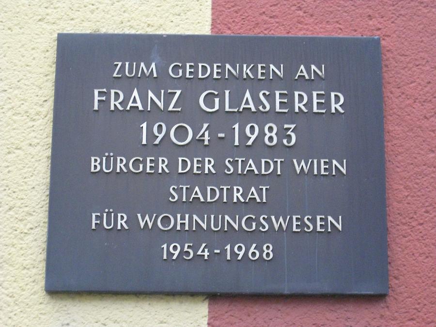Franz Glaserer Gedenktafel