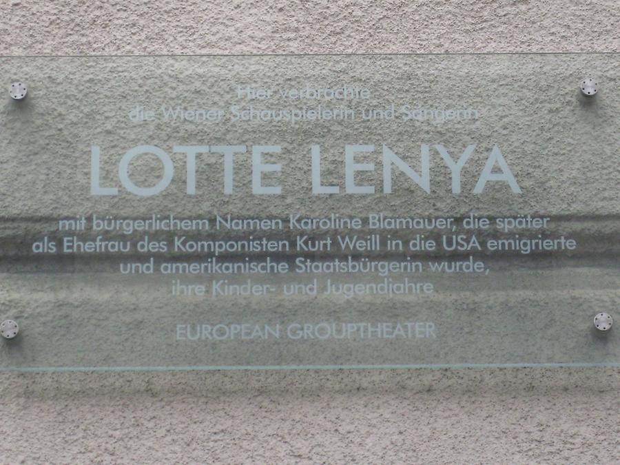 Lotte Lenya Gedenktafel
