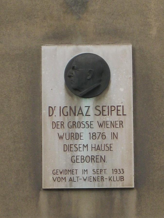 Ignaz Seipel Gedenktafel