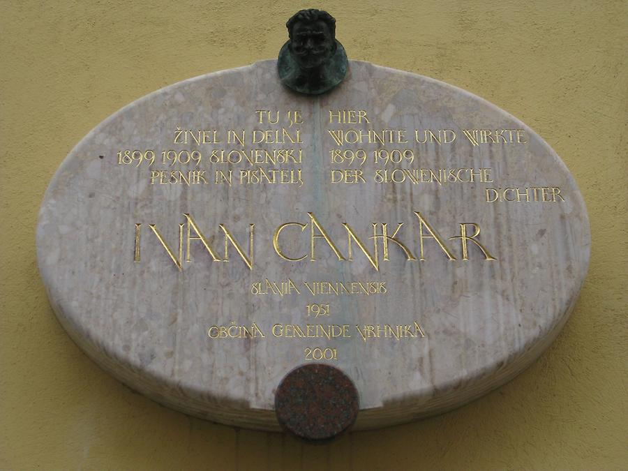 Ivan Cankar Gedenktafel