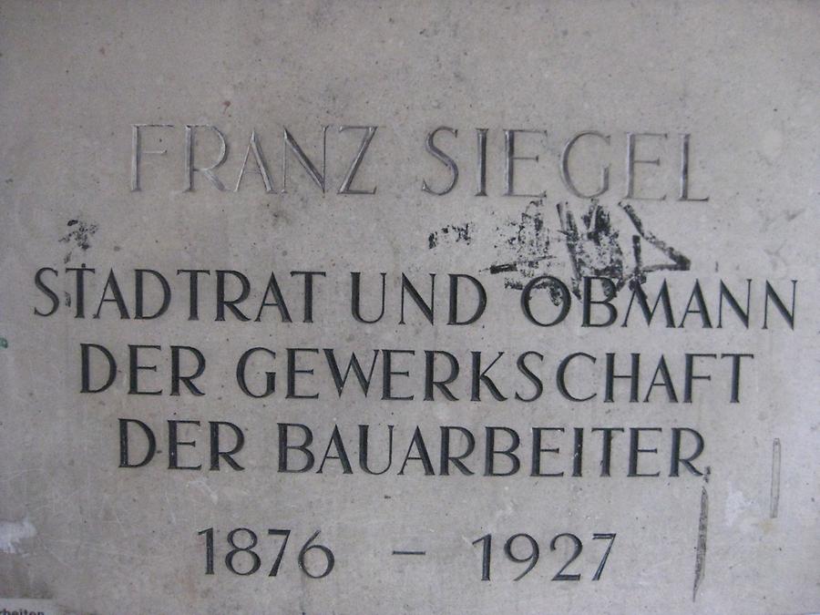 Franz Siegel Gedenktafel