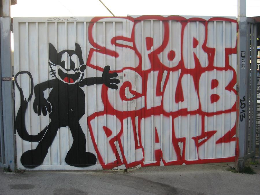 Graffito 'Sportclub-Platz'
