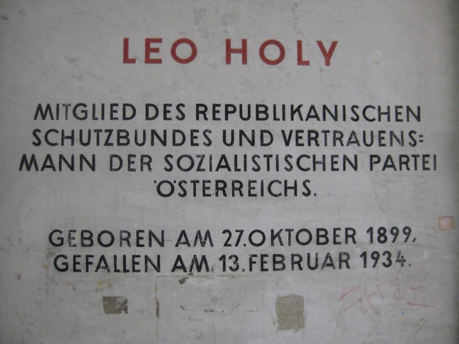 Leo Holy Gedenktafel
