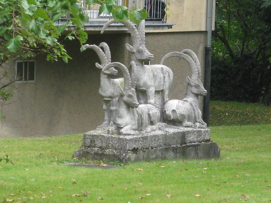 Plastik 'Steinbockgruppe' von Franz Barwig jun. 1962