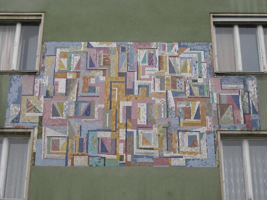 Mosaikwandbild 'Ornamentale Flächenfüllung' von Johannes Wanke 1958