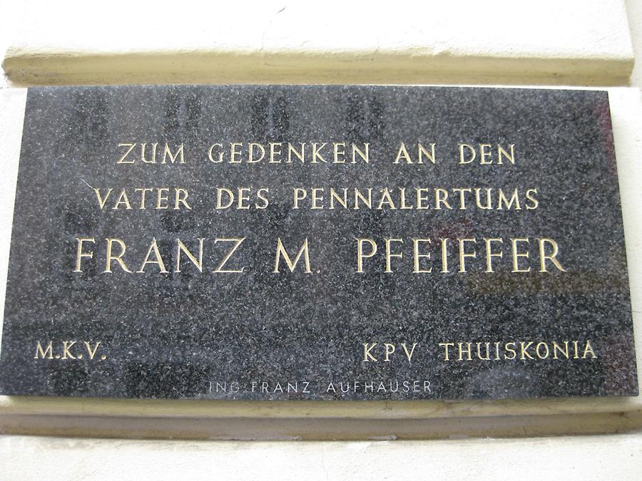 Franz M. Pfeiffer Gedenktafel