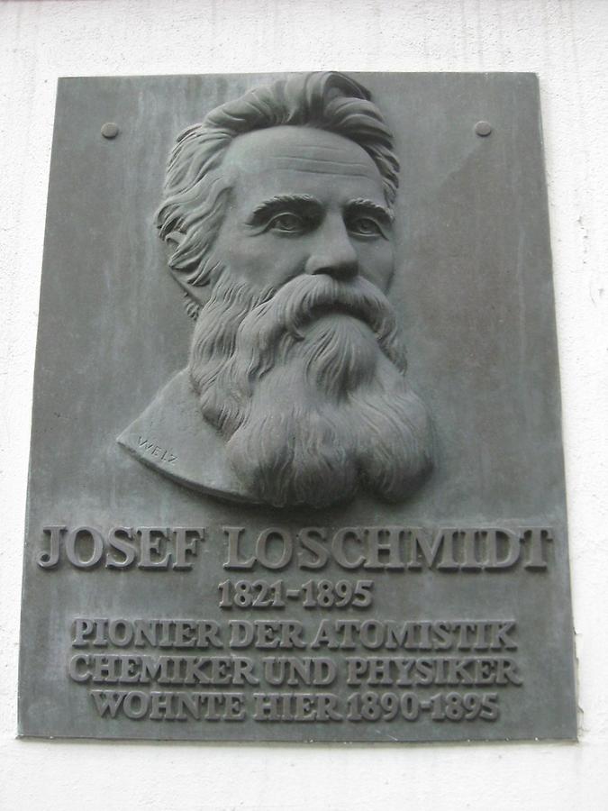 Josef Loschmidt Gedenktafel