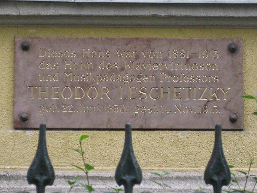 Theodor Leschetitzky Gedenktafel