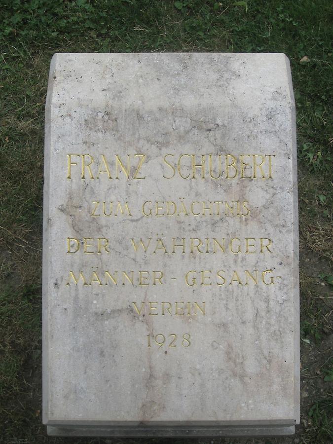 Franz Schubert Gedenkstein