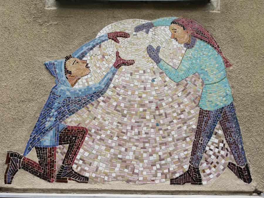 Mosaik 'Spielende Kinder' 1954