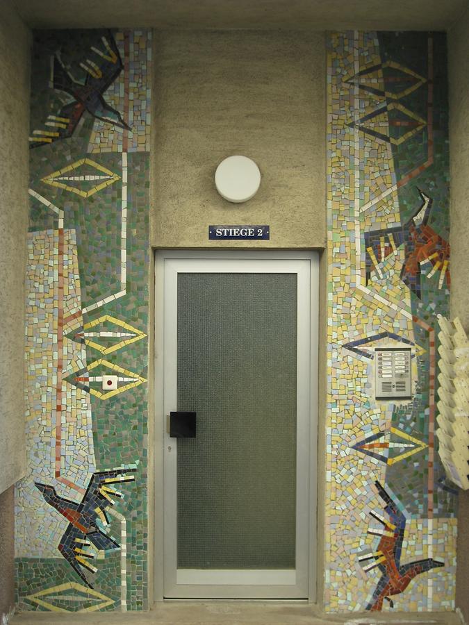 Mosaike 'Vögel' von Hans Wulz 1965