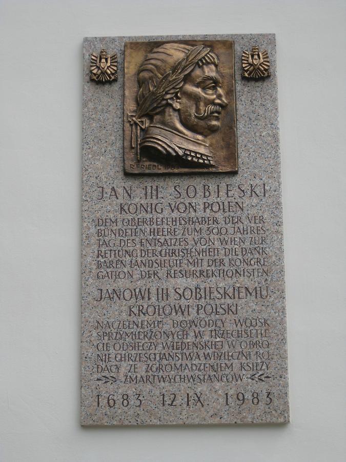 König Johann Sobieski Gedenktafel