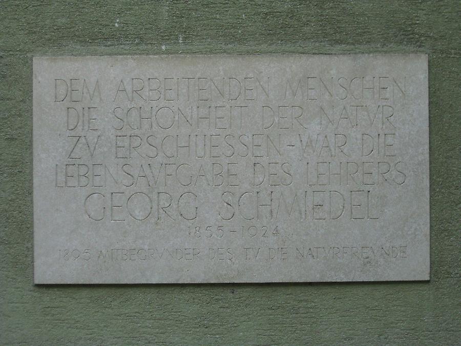 Georg Schmiedel Gedenktafel