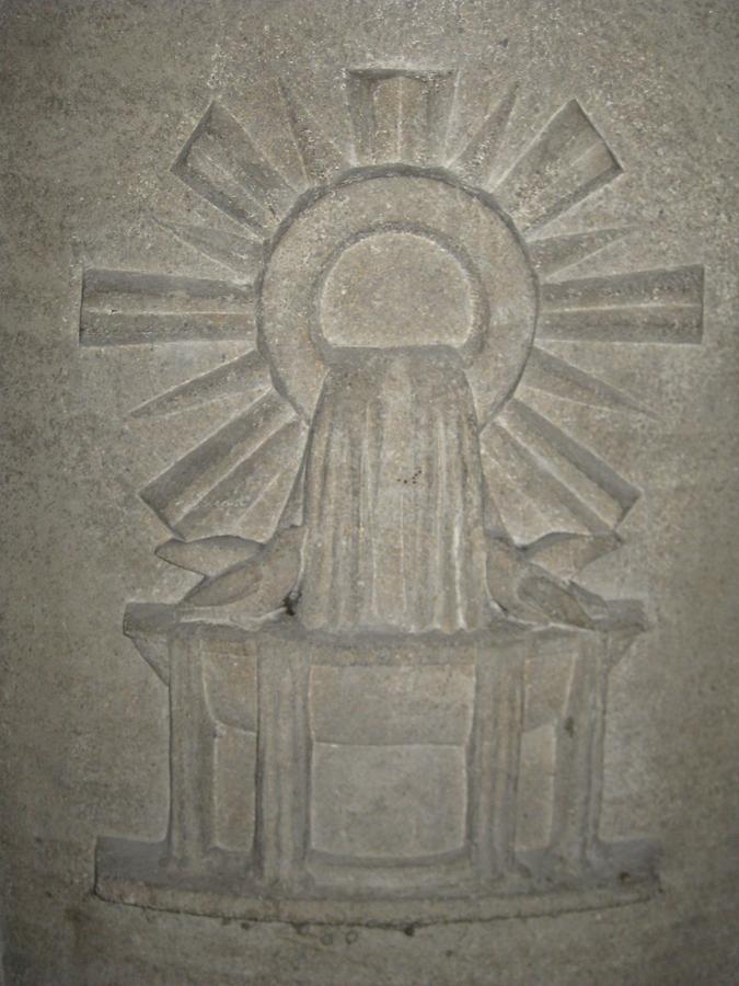 Taufbrunnenrelief 'Vier Paradiesquellen' von Adolf Wagner von der Mühl 1938