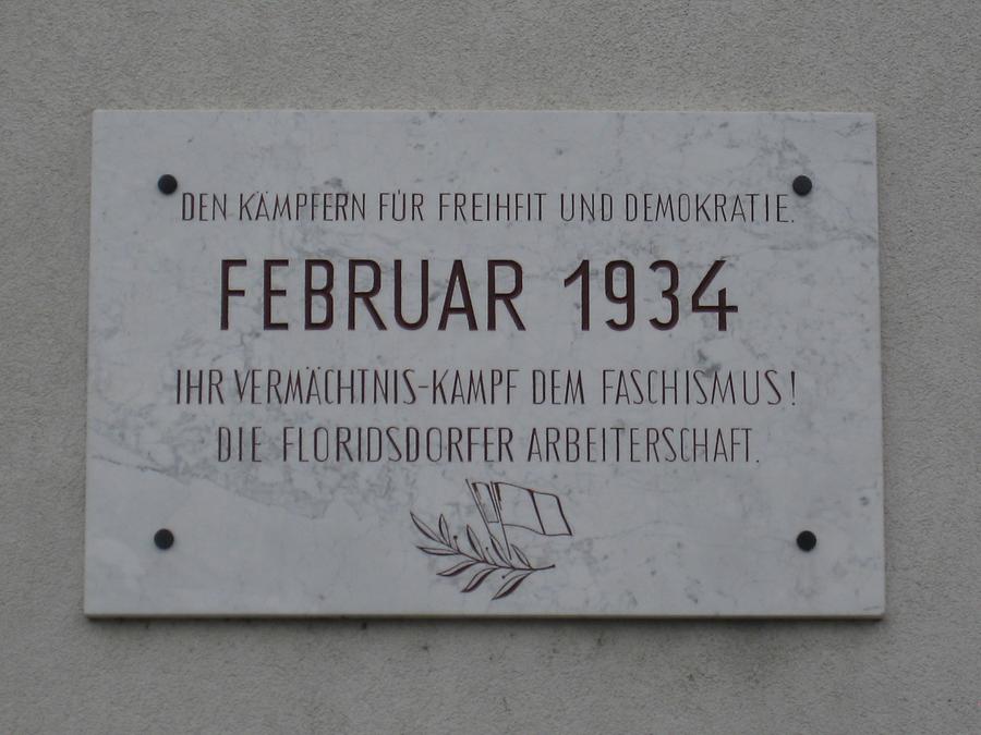 Erinnerungstafel an die Februaropfer 1934