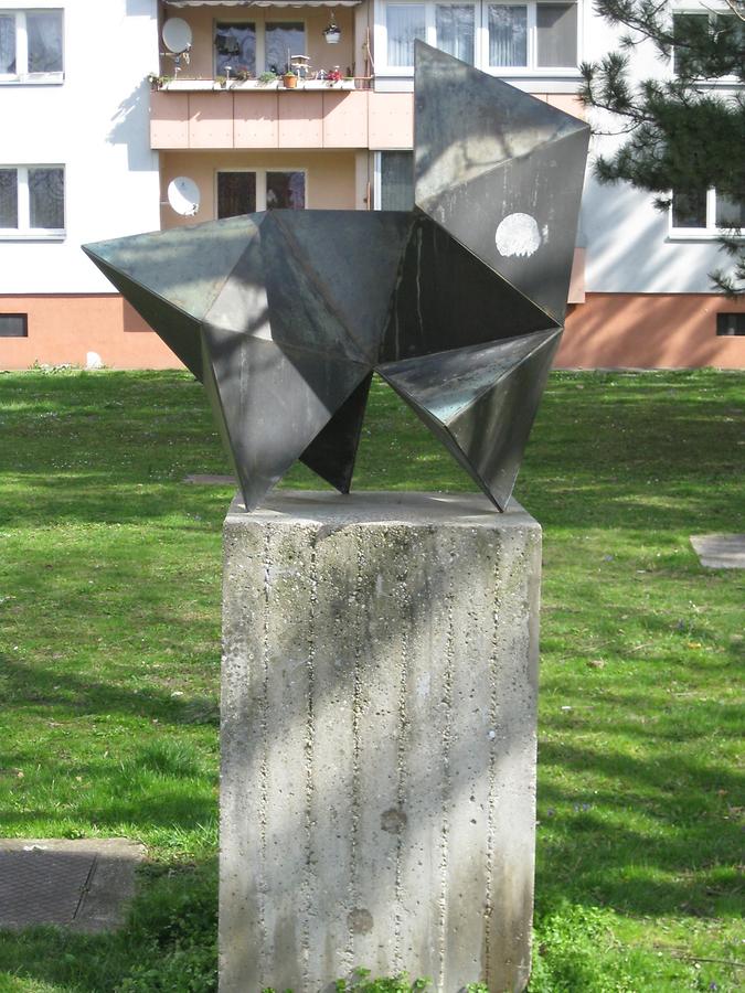 Plastik 'Prismenfigur' von Alois Heidel 1967