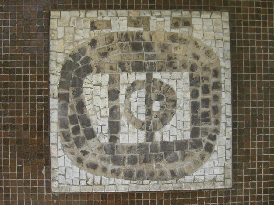 Mosaikhauszeichen von Florentina Pakosta 1974