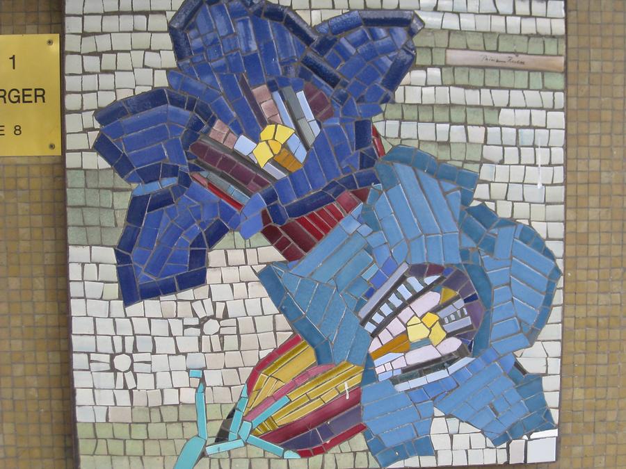 Mosaik 'Enzian' von Hilde Prinz 1964