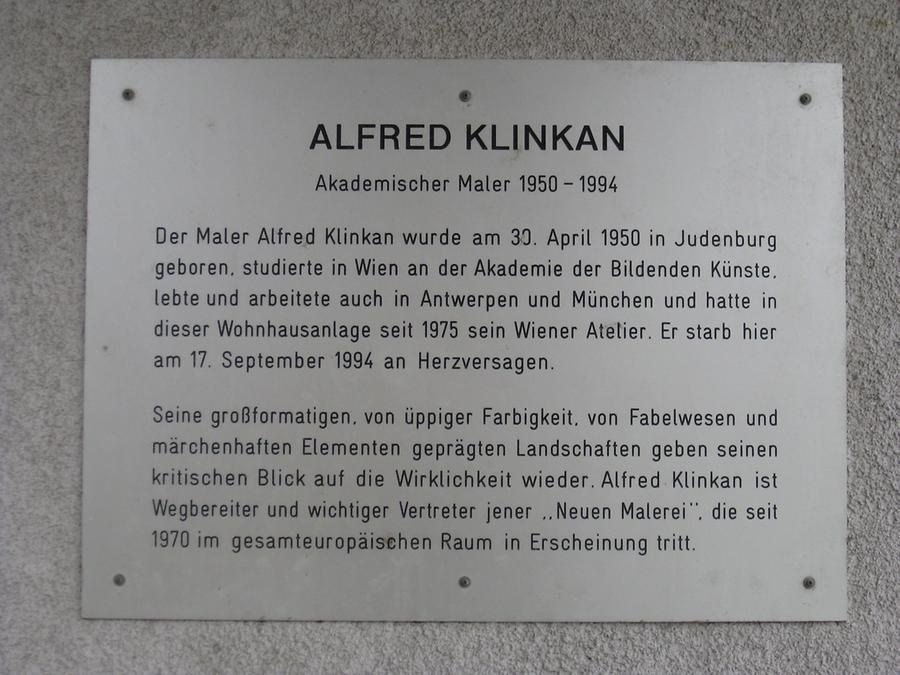 Alfred Klinkan Gedenktafel