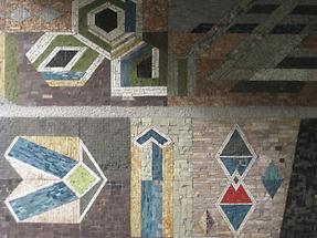2 Mosaikstreifen 'Ordnungsysteme der Natur' von Josef Seger 1965 (4)