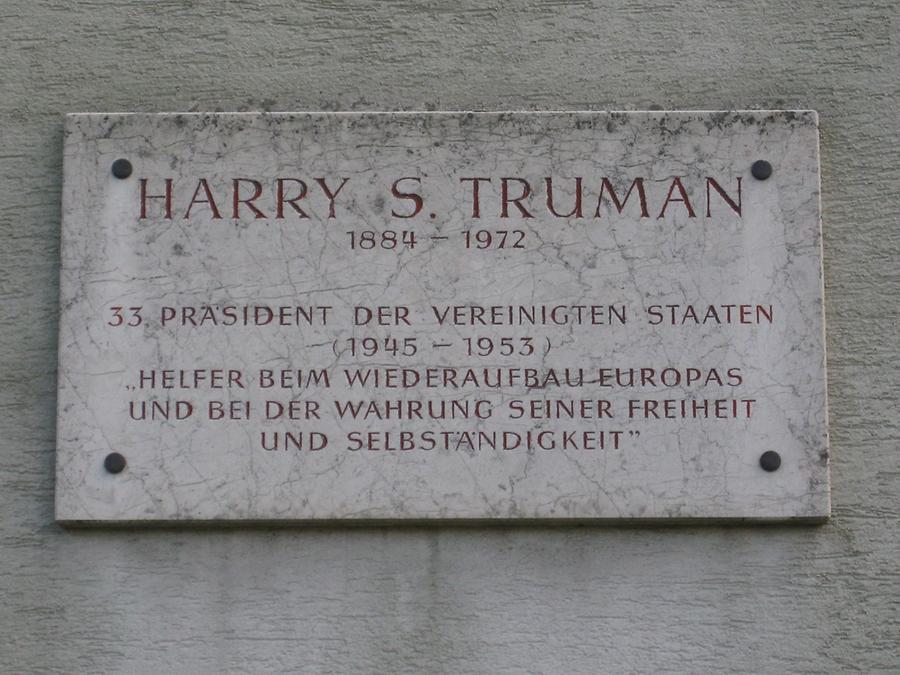 Harry S. Truman Gedenktafel