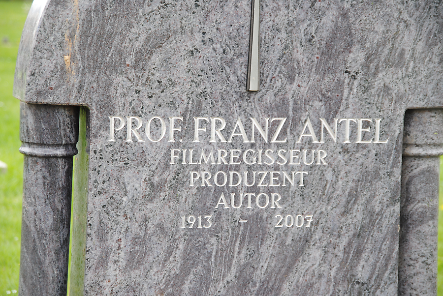 Franz Antel. Gedenktafel am Zentralfriedhof