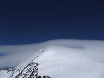 Gipfel des Großvenediger im Nebel, vom hohen Aderl aus gesehen, © Gerhard Wurzinger