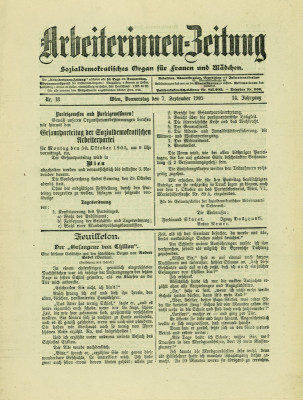 Arbeiterinnen Zeitung, © IMAGNO/Austrian Archives