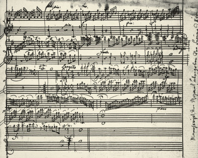 Musiknoten von W. A. Mozart, © IMAGNO/Austrian Archives