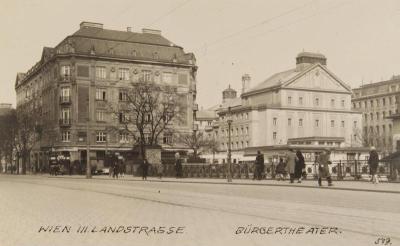 Blick auf das Wiener Bürgertheater, © IMAGNO/Sammlung Hubmann