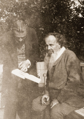 Kolo Moser und Hermann Bahr, © ÖNB