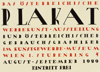 Plakat für die Ausstellung: Das österreichische Plakat, © IMAGNO/Austrian Archives