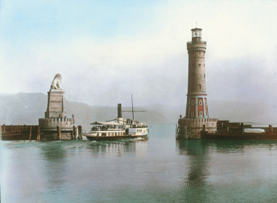 Einfahrt in den Hafen von Lindau, © IMAGNO/Öst. Volkshochschularchiv