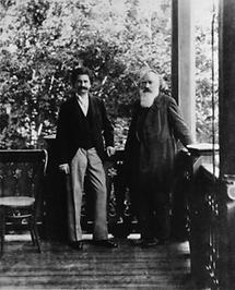 Johannes Brahms und Johann Strauß