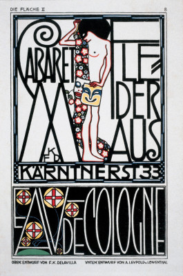 Plakatentwurf des Cabarets Fledermaus, © IMAGNO/Austrian Archives