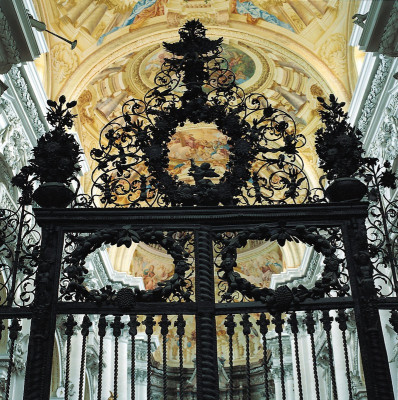 Schmiedeeiserner Chorabschluss in St. Florian, © IMAGNO/Gerhard Trumler