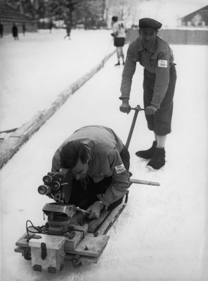 Schlittenkonstruktion für Filmkamera, © IMAGNO/Austrian Archives (S)