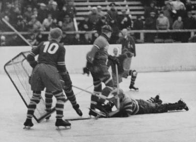 Olmpische Winterspiele 1936 Eishockey, © IMAGNO/Austrian Archives