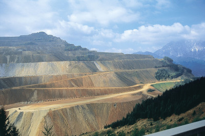 Der Steirische Erzberg bei Eisenerz in der Steiermark, © IMAGNO/Gerhard Trumler