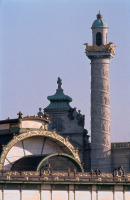 Blick über die Stadtbahnstation Karlsplatz, © IMAGNO/Franz Hubmann