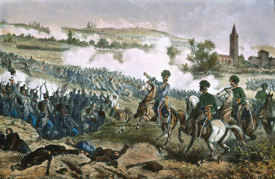 Kaiser Franz Joseph I bei den Schlachten gegen Italien, © IMAGNO/Öst. Volkshochschularchiv