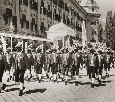Parade der Tiroler Standschützen, © IMAGNO/Franz Hubmann