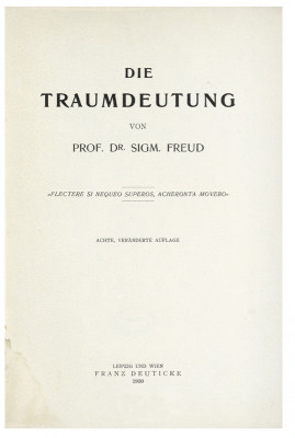 Die Traumdeutung, © IMAGNO/Sigm.Freud Priv.Stiftung